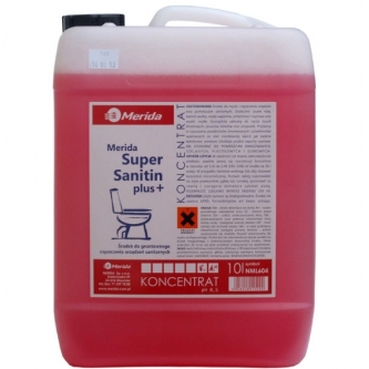 Do gruntownego czyszczenia urządzeń sanitarnych 10L MERIDA SUPER SANITIN PLUS NML604