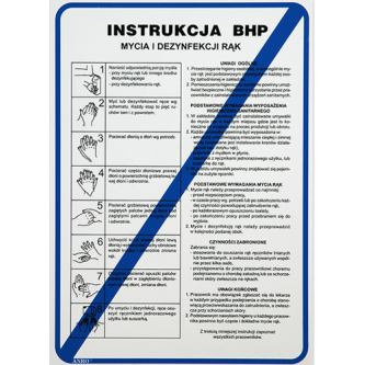 Instrukcja BHP mycia rąk (PCV) 250x330 Z IBG01 P