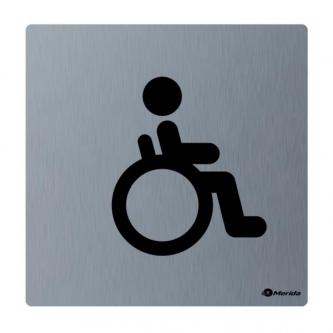 Piktogram toaleta dla niepełnosprawnych MERIDA GSM009 stal matowa